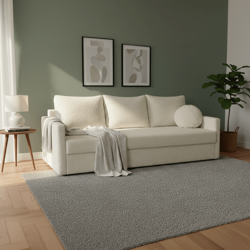 Casa si Gradina - Mobilier - Canapele si coltare - Canapele - Canapea extensibila, crem, ZERUS - Infinity.ro