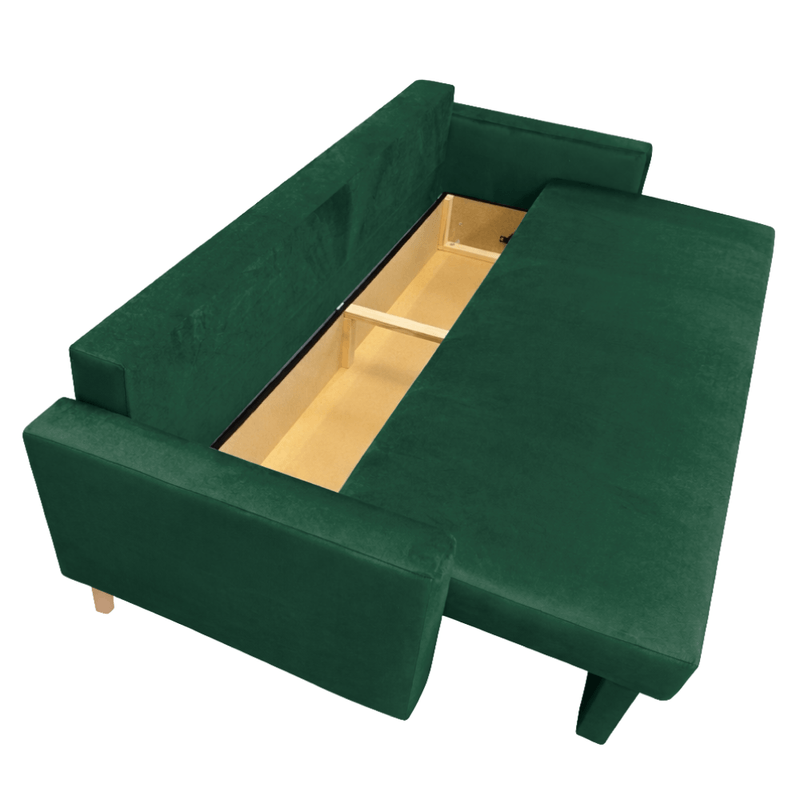 Casa si Gradina - Mobilier - Canapele si coltare - Canapele - Canapea extensibila, verde, VALEN - Infinity.ro
