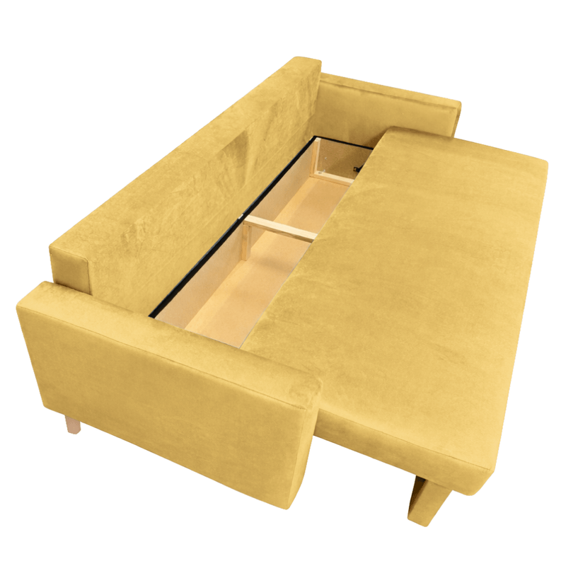 Casa si Gradina - Mobilier - Canapele si coltare - Canapele - Canapea extensibila, galben, VALEN - Infinity.ro