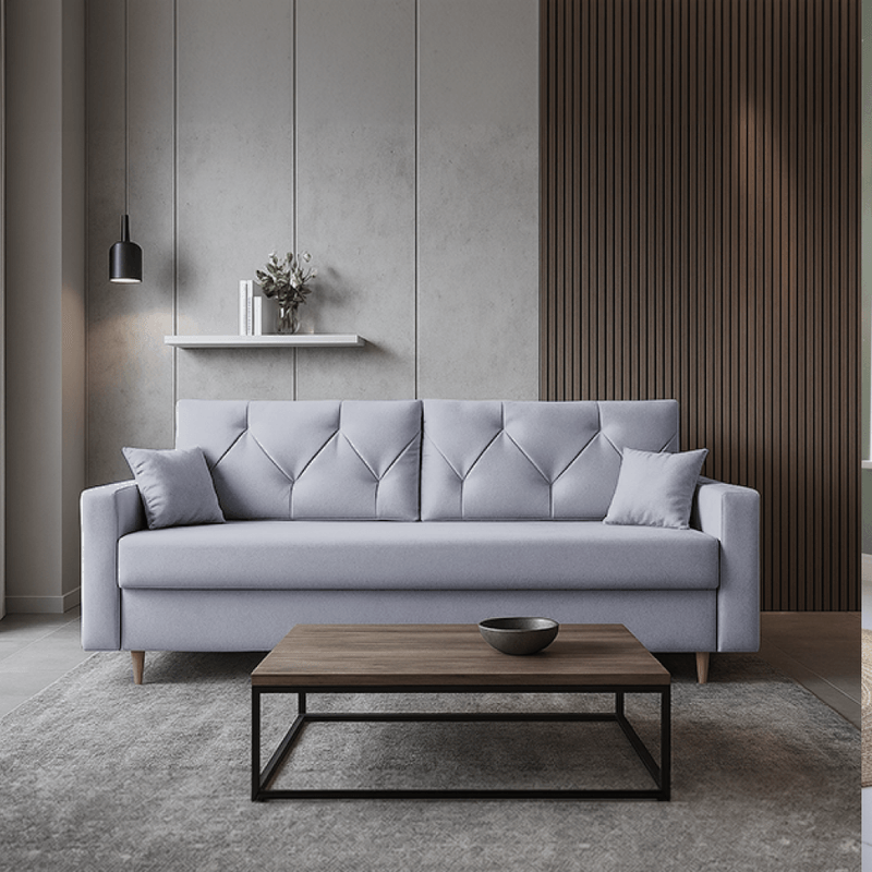 Casa si Gradina - Mobilier - Canapele si coltare - Canapele - Canapea extensibila, gri deschis, VALEN - Infinity.ro