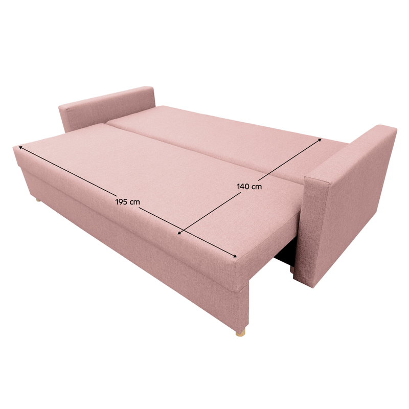 Casa si Gradina - Mobilier - Canapele si coltare - Canapele - Canapea extensibila, roz, VALEN - Infinity.ro