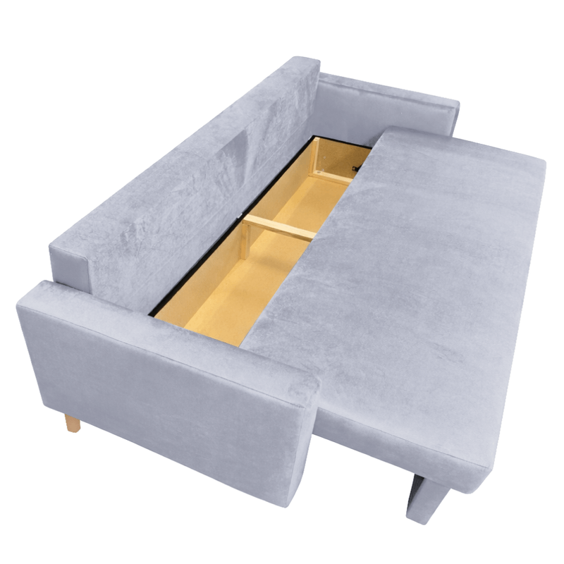 Casa si Gradina - Mobilier - Canapele si coltare - Canapele - Canapea extensibila, gri deschis, VALEN - Infinity.ro