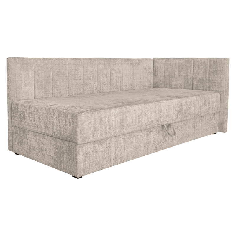 Casa si Gradina - Mobilier - Paturi si accesorii - Paturi - Pat de zi cu spatiu de depozitare, 90x200, bej, LUIZA - Infinity.ro