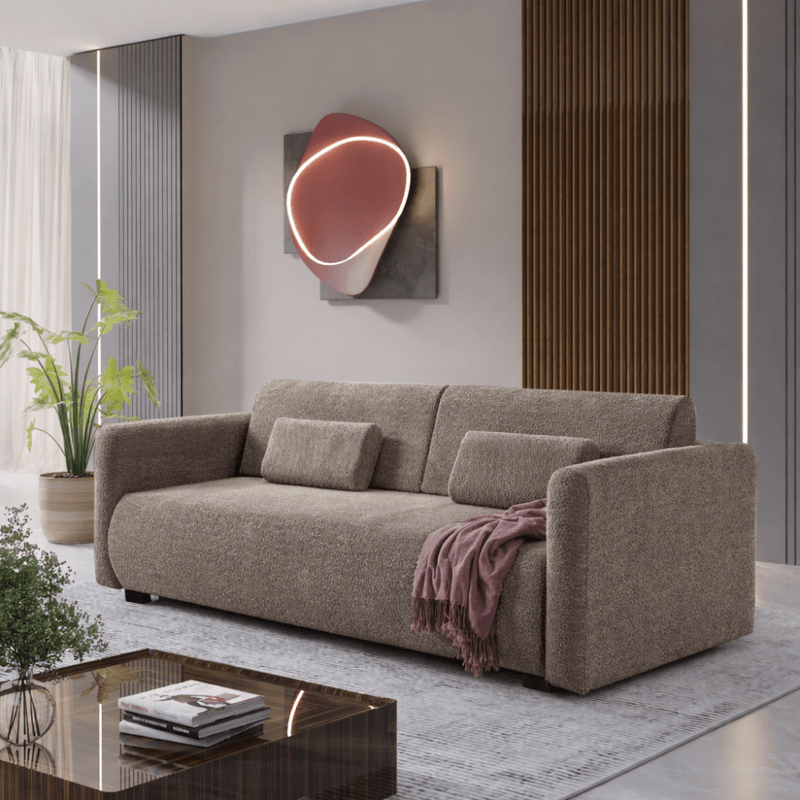 Casa si Gradina - Mobilier - Canapele si coltare - Canapele - Canapea extensibila, maro, ALIBA - Infinity.ro