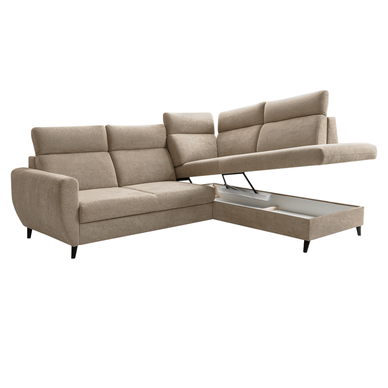 Casa si Gradina - Mobilier - Canapele si coltare - Coltare - Set de canapea de colt, gri-maro Taupe, pe dreapta, ROTTO ROH - Infinity.ro