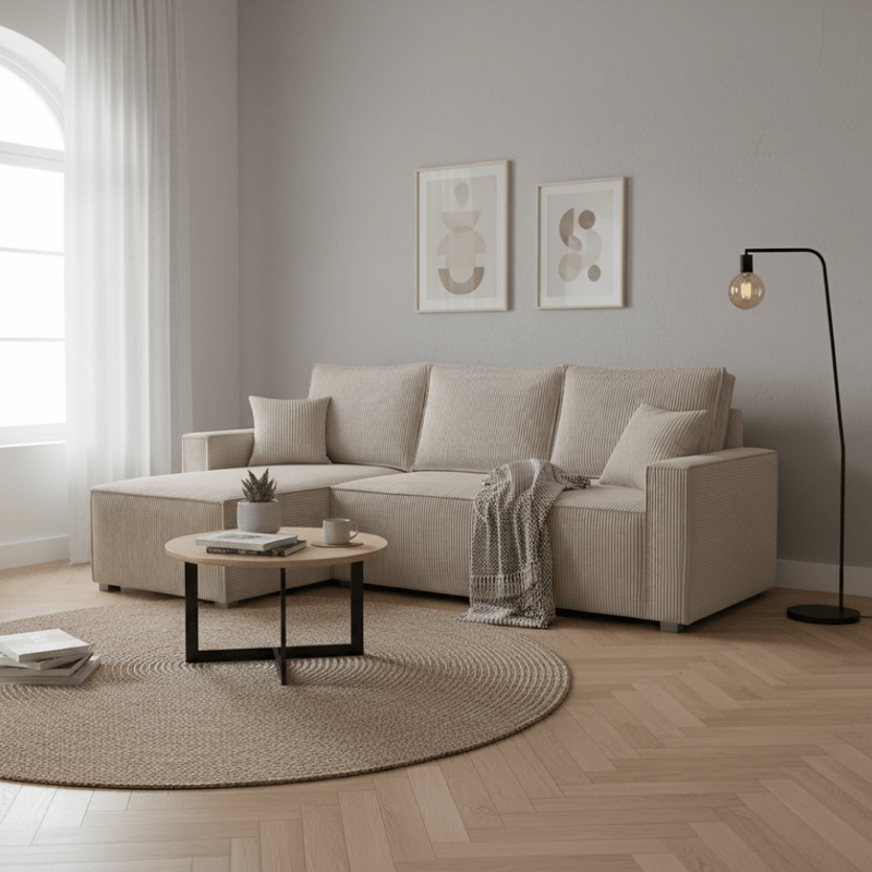 Casa si Gradina - Mobilier - Canapele si coltare - Coltare - Set de canapea universala, gri-bej Taupe, APERO ROH - Infinity.ro