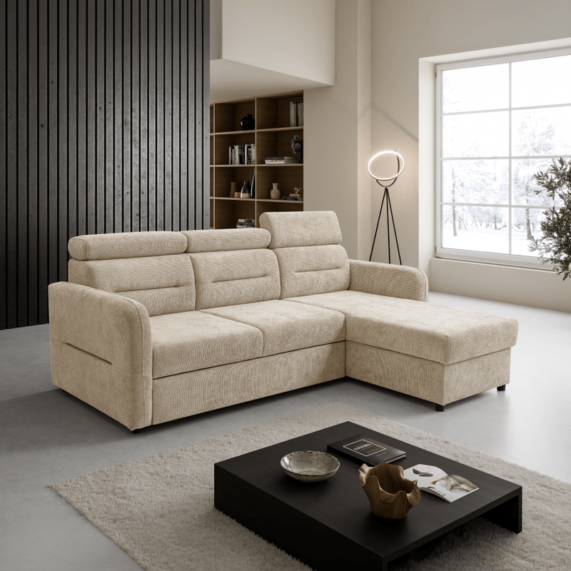 Casa si Gradina - Mobilier - Canapele si coltare - Coltare - Set de canapea universala, bej, GILESA ROH L - Infinity.ro