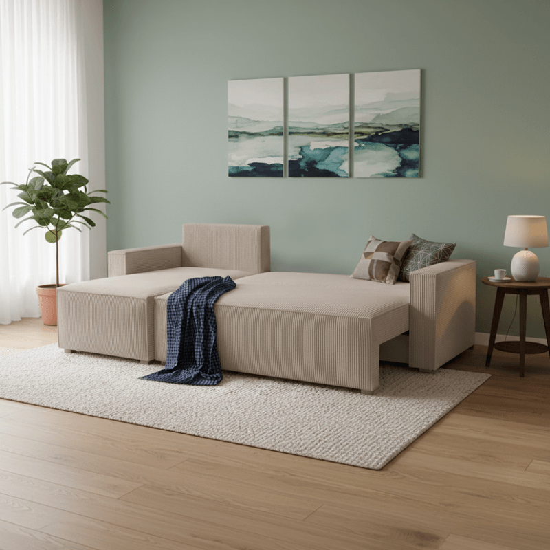 Casa si Gradina - Mobilier - Canapele si coltare - Coltare - Set de canapea universala, gri-bej Taupe, APERO ROH - Infinity.ro