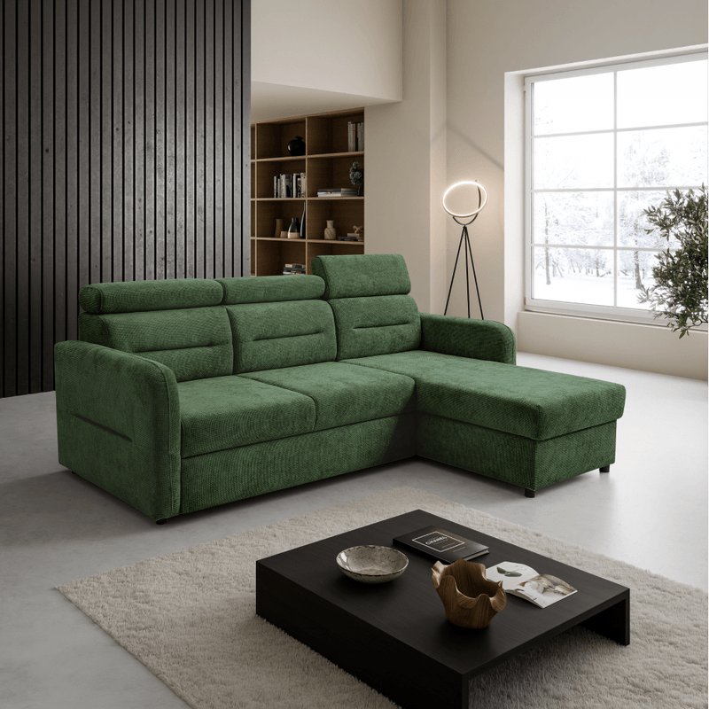 Casa si Gradina - Mobilier - Canapele si coltare - Coltare - Set de canapea universala, verde, GILESA ROH L - Infinity.ro