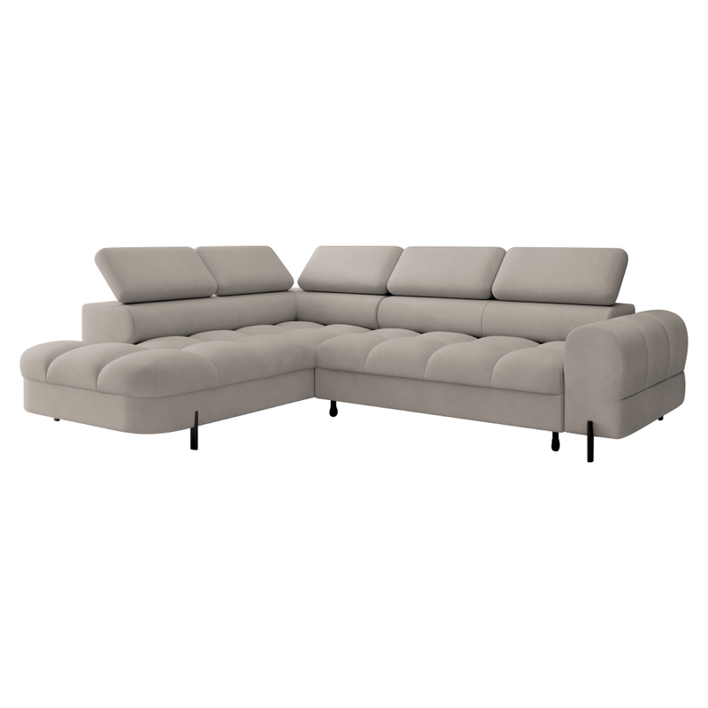 Casa si Gradina - Mobilier - Canapele si coltare - Coltare - Set canapea de colt, bej Taupe, pe stanga, BERON ROH - Infinity.ro