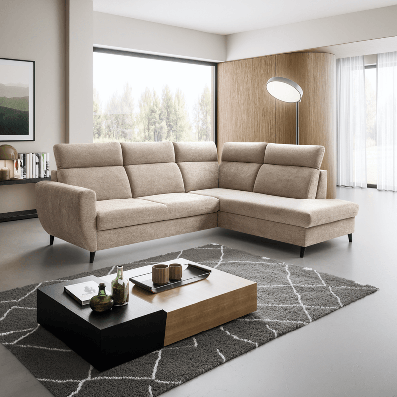 Casa si Gradina - Mobilier - Canapele si coltare - Coltare - Set de canapea de colt, gri-maro Taupe, pe dreapta, ROTTO ROH - Infinity.ro