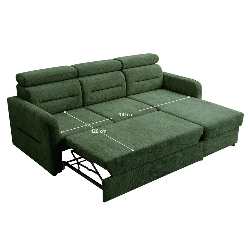 Casa si Gradina - Mobilier - Canapele si coltare - Coltare - Set de canapea universala, verde, GILESA ROH L - Infinity.ro