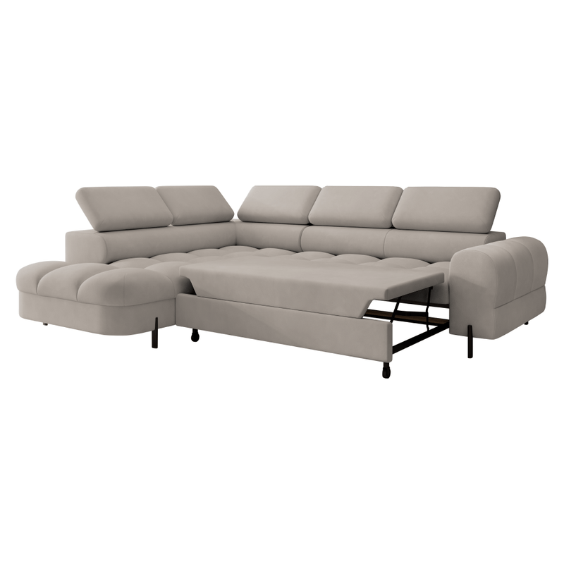 Casa si Gradina - Mobilier - Canapele si coltare - Coltare - Set canapea de colt, bej Taupe, pe stanga, BERON ROH - Infinity.ro