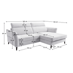 Casa si Gradina - Mobilier - Canapele si coltare - Coltare - Set canapea universala, gri deschis, GLOVE ROH - Infinity.ro