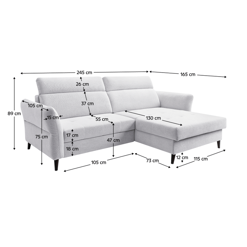 Casa si Gradina - Mobilier - Canapele si coltare - Coltare - Set canapea universala, gri deschis, GLOVE ROH - Infinity.ro