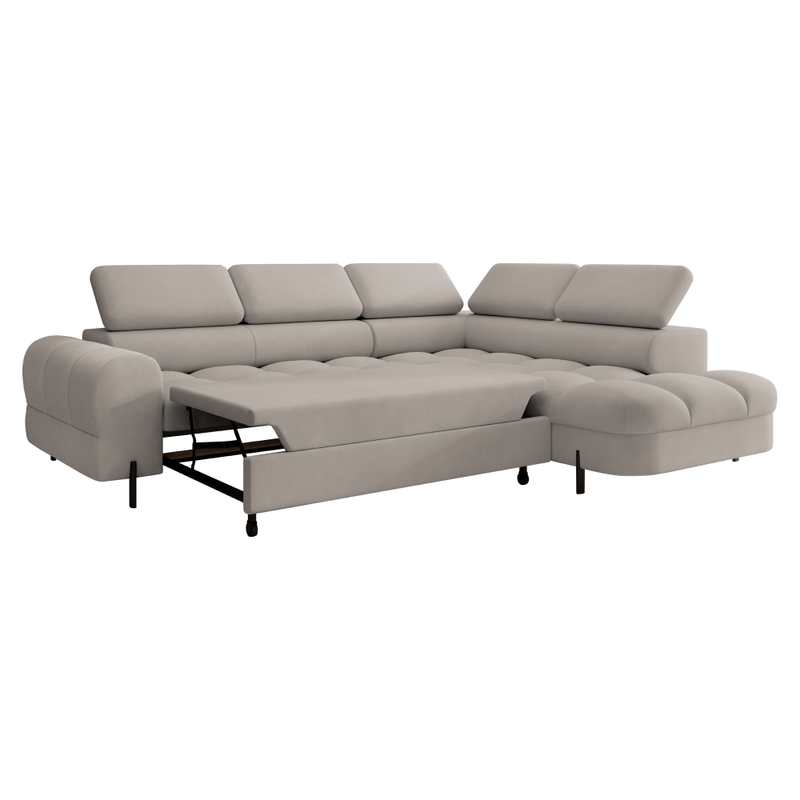 Casa si Gradina - Mobilier - Canapele si coltare - Coltare - Set de canapea de colt, bej Taupe, pe dreapta, BERON ROH - Infinity.ro
