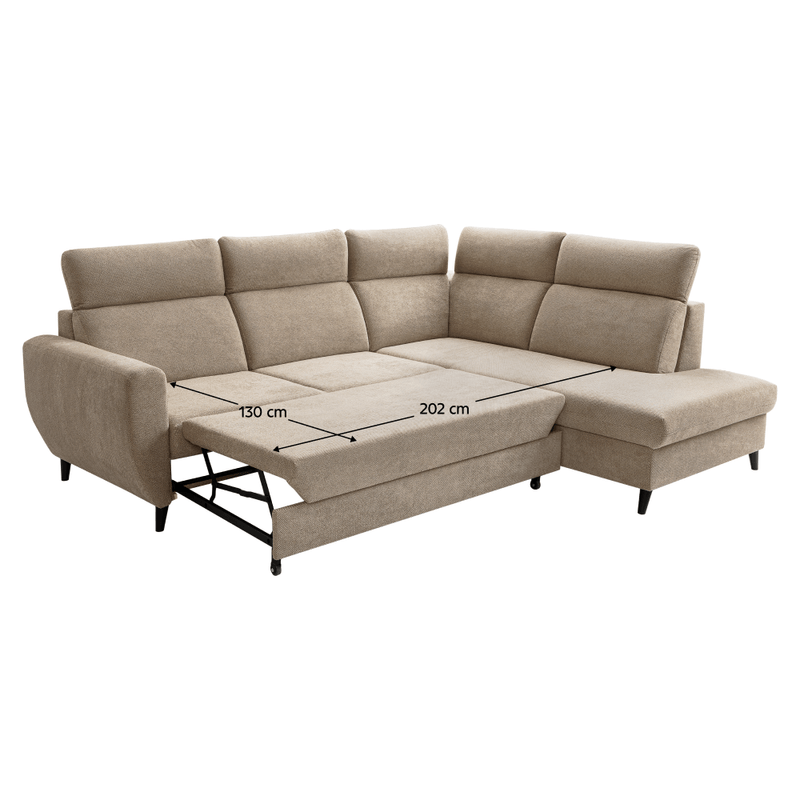 Casa si Gradina - Mobilier - Canapele si coltare - Coltare - Set de canapea de colt, gri-maro Taupe, pe dreapta, ROTTO ROH - Infinity.ro