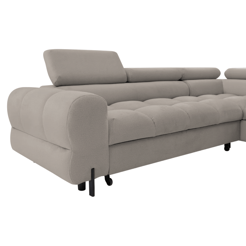 Casa si Gradina - Mobilier - Canapele si coltare - Coltare - Set de canapea de colt, bej Taupe, pe dreapta, BERON ROH - Infinity.ro