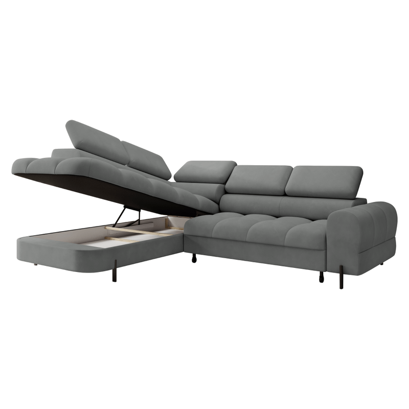 Casa si Gradina - Mobilier - Canapele si coltare - Coltare - Set canapea de colt, gri, pe stanga, BERON ROH - Infinity.ro