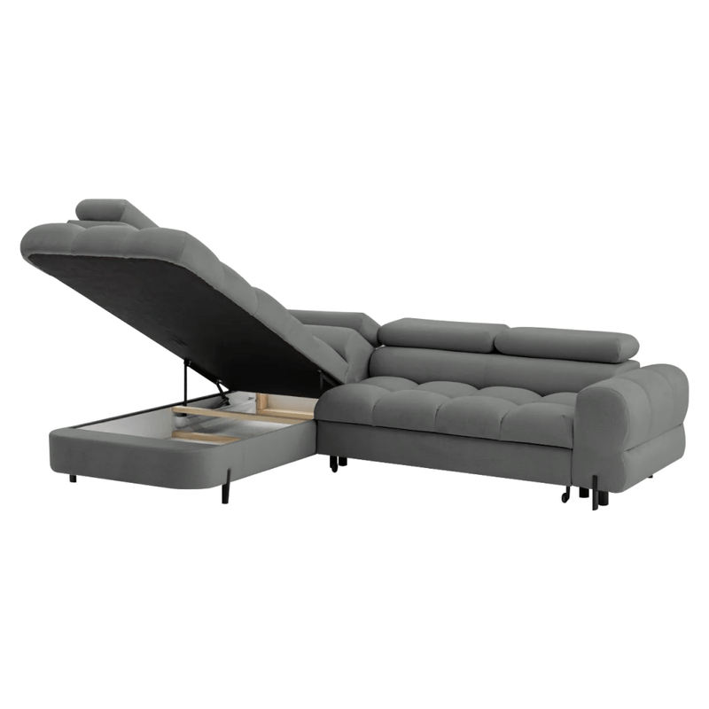 Casa si Gradina - Mobilier - Canapele si coltare - Coltare - Set canapea de colt, gri, pe stanga, BERON ROH - Infinity.ro