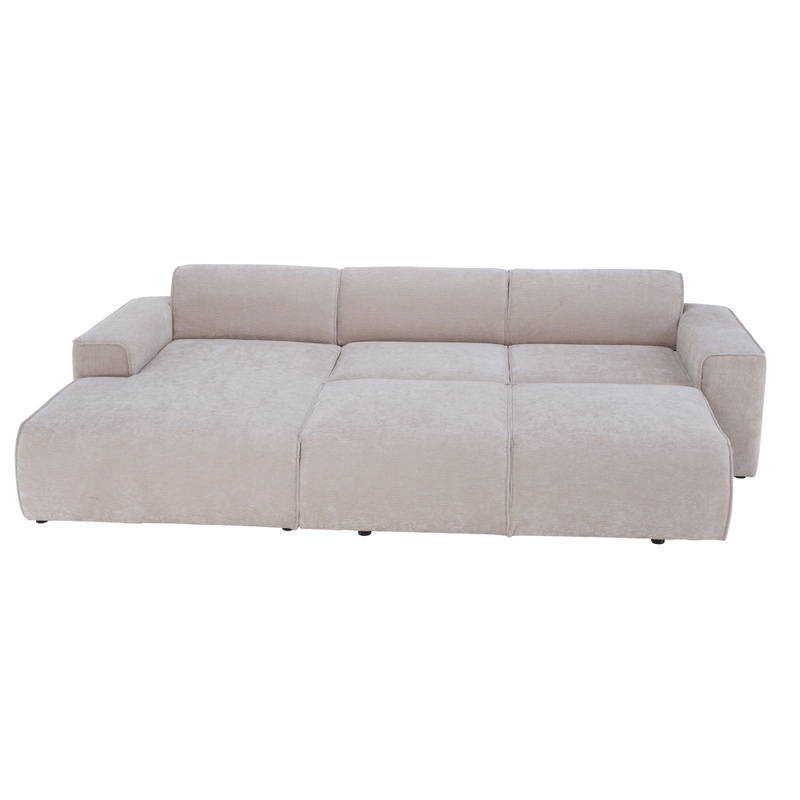 Casa si Gradina - Mobilier - Canapele si coltare - Coltare - Set canapea de colt, bej, pe stanga, LORENY ROH - Infinity.ro