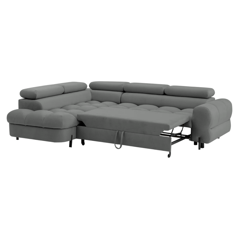 Casa si Gradina - Mobilier - Canapele si coltare - Coltare - Set canapea de colt, gri, pe stanga, BERON ROH - Infinity.ro