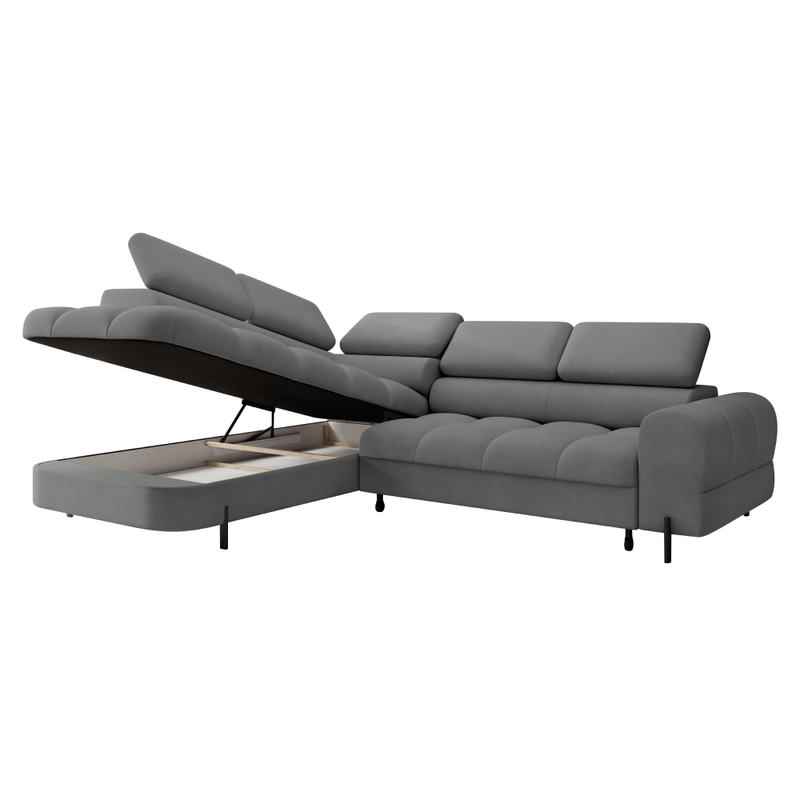 Casa si Gradina - Mobilier - Canapele si coltare - Coltare - Set canapea de colt, gri, pe stanga, BERON ROH - Infinity.ro