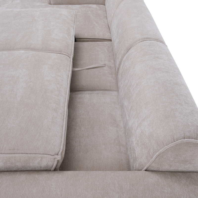 Casa si Gradina - Mobilier - Canapele si coltare - Coltare - Set canapea de colt, bej, pe stanga, LORENY ROH - Infinity.ro