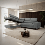 Casa si Gradina - Mobilier - Canapele si coltare - Coltare - Set canapea de colt, gri, pe stanga, BERON ROH - Infinity.ro