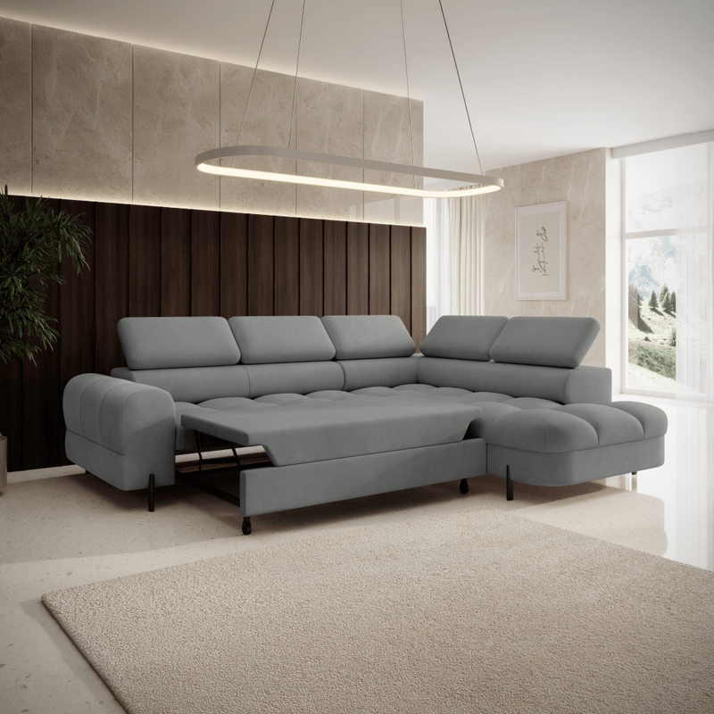 Casa si Gradina - Mobilier - Canapele si coltare - Coltare - Set canapea de colt, gri, pe dreapta, BERON ROH - Infinity.ro