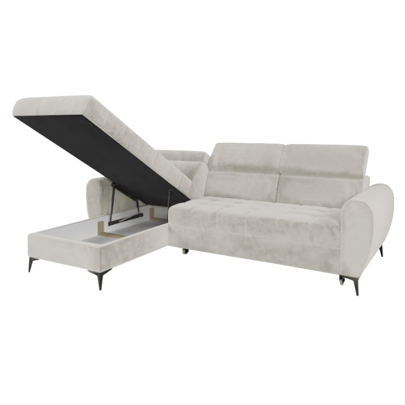 Casa si Gradina - Mobilier - Canapele si coltare - Coltare - Set canapele de colt, crem, pe stanga, BARTY ROH - Infinity.ro