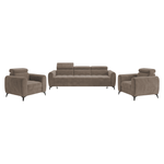 Casa si Gradina - Mobilier - Canapele si coltare - Canapele - Canapea extensibila cu 3 locuri, maro, BARELO - Infinity.ro