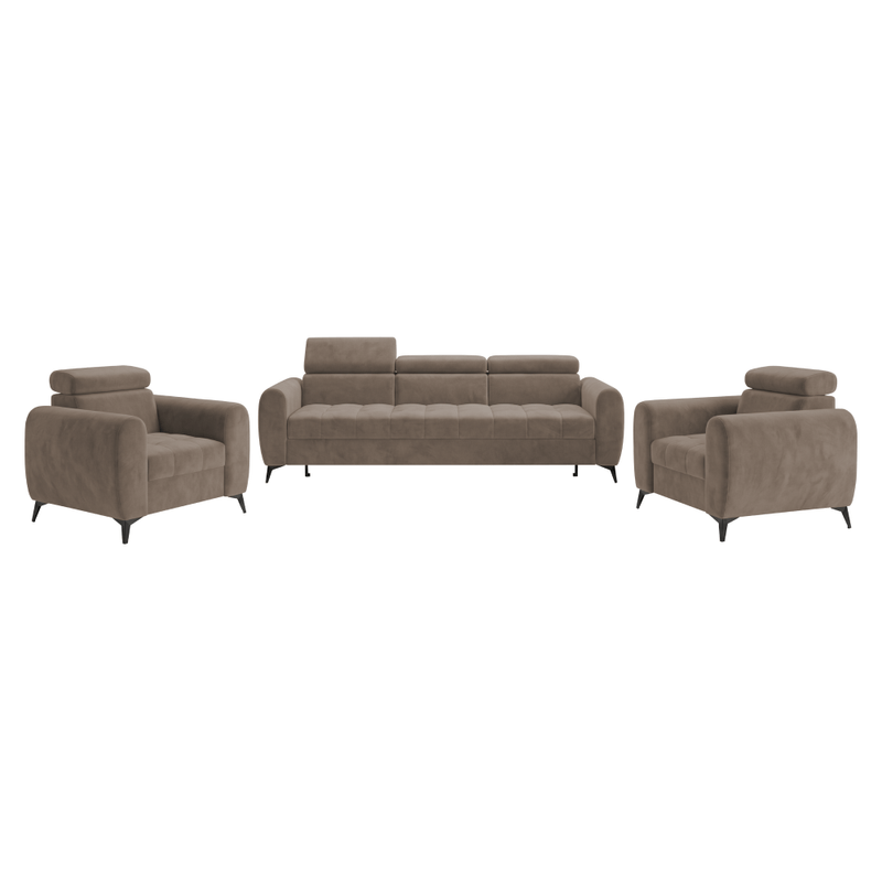 Casa si Gradina - Mobilier - Canapele si coltare - Canapele - Canapea extensibila cu 3 locuri, maro, BARELO - Infinity.ro