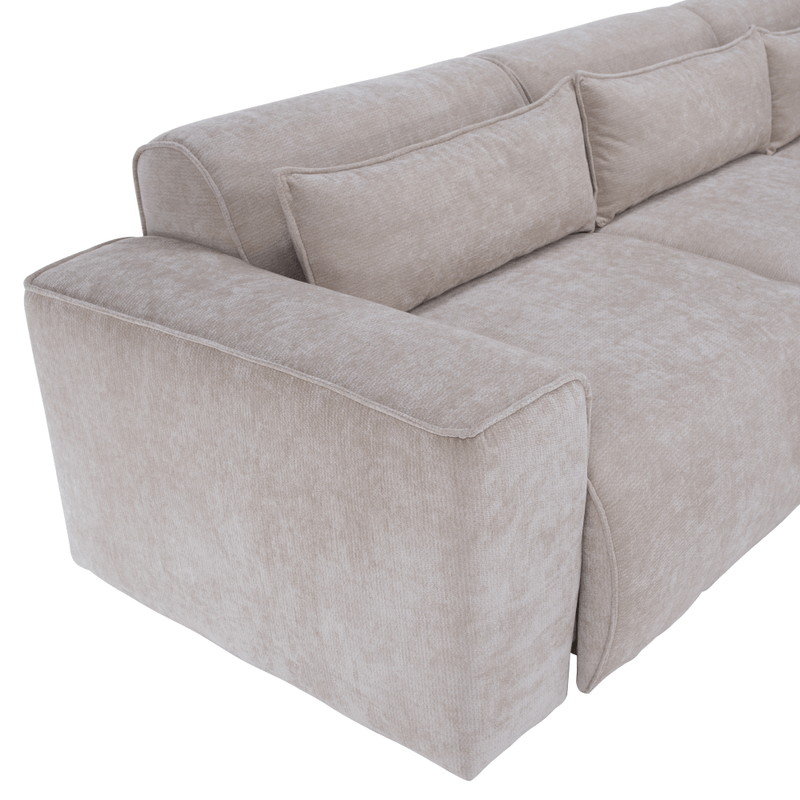 Casa si Gradina - Mobilier - Canapele si coltare - Coltare - Set canapea de colt, bej, pe dreapta, LORENY ROH - Infinity.ro