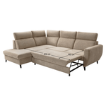 Casa si Gradina - Mobilier - Canapele si coltare - Coltare - Set canapea de colt, gri-maro Taupe, pe stanga, ROTTO ROH - Infinity.ro