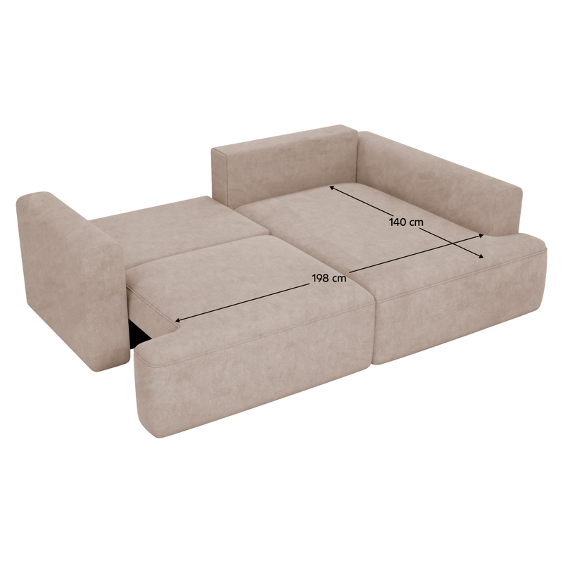 Casa si Gradina - Mobilier - Canapele si coltare - Coltare - Set de canapea de colt, bej Taupe, pe dreapta, SOUL ROH - Infinity.ro