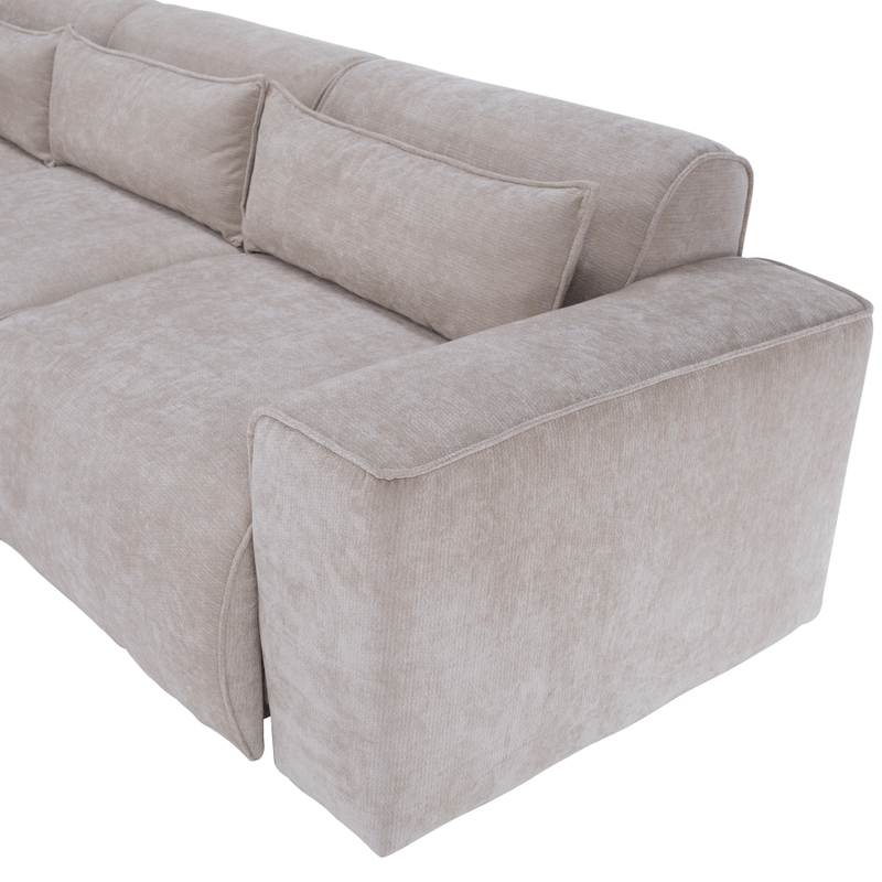 Casa si Gradina - Mobilier - Canapele si coltare - Coltare - Set canapea de colt, bej, pe stanga, LORENY ROH - Infinity.ro