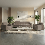 Casa si Gradina - Mobilier - Canapele si coltare - Canapele - Canapea extensibila cu 3 locuri, maro, BARELO - Infinity.ro