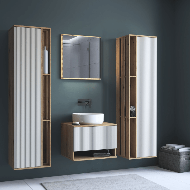 Casa si Gradina - Mobilier - Mobilier baie - Oglinzi baie - Oglinda, stejar artisan, COLOS 80 - Infinity.ro