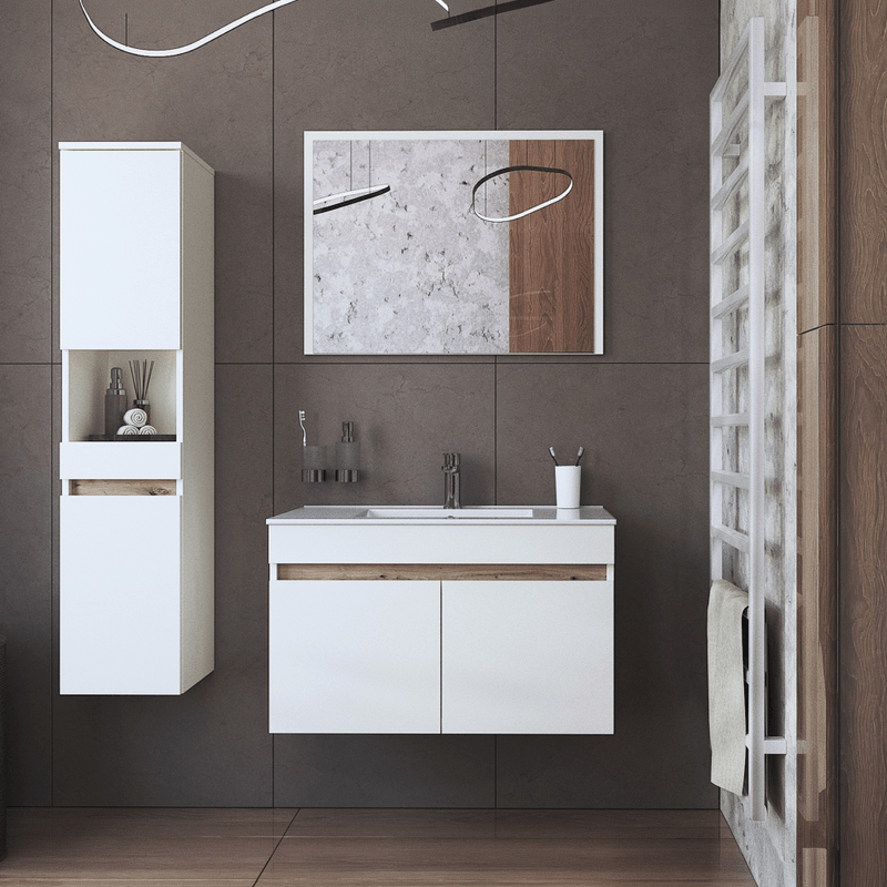 Casa si Gradina - Mobilier - Mobilier baie - Oglinzi baie - Oglinda, alba, CHOICE 80 - Infinity.ro