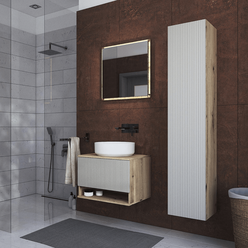 Casa si Gradina - Mobilier - Mobilier baie - Oglinzi baie - Oglinda, stejar artisan, COLOS 60 - Infinity.ro
