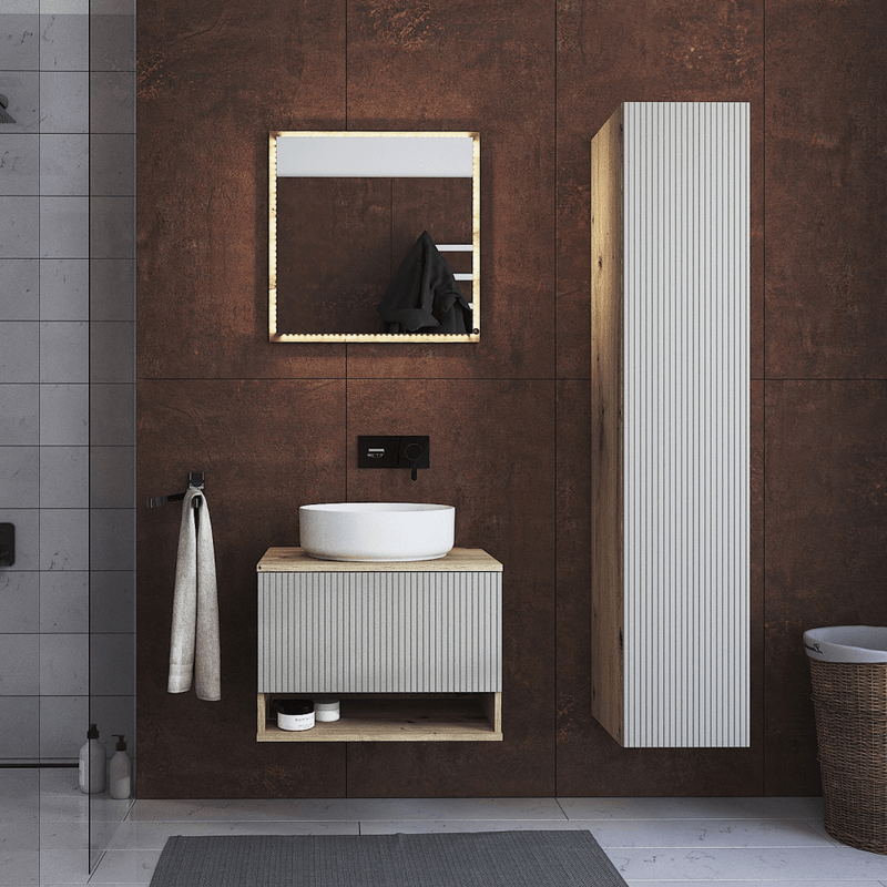 Casa si Gradina - Mobilier - Mobilier baie - Oglinzi baie - Oglinda, stejar artisan, COLOS 60 - Infinity.ro