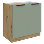 Casa si Gradina - Mobilier - Comode si corpuri - Corpuri bucatarie - Dulapior inferior, aquamarine/stejar artisan, ARSANY 80 D 2F BB - Infinity.ro