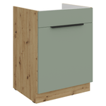 Casa si Gradina - Mobilier - Comode si corpuri - Corpuri bucatarie - Dulapior pentru chiuveta, aquamarine/stejar artisan, ARSANY 60 ZL 1S BB - Infinity.ro