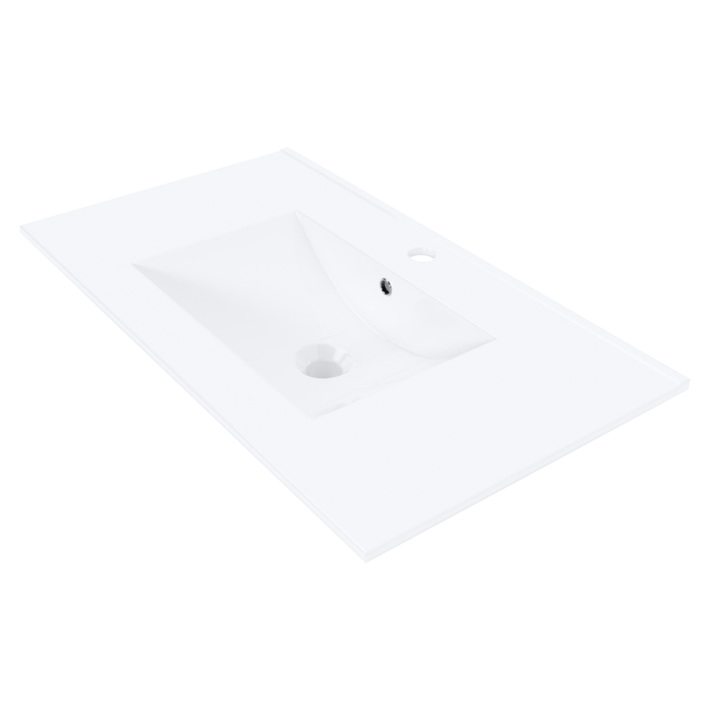 Casa si Gradina - Sanitare - Lavoar baie si accesorii - Lavoare si piedestale - Chiuveta din ceramica, incastrata, alba, 80x46 cm, PRATO TYP 3 - Infinity.ro