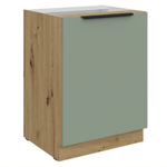 Casa si Gradina - Mobilier - Comode si corpuri - Corpuri bucatarie - Dulapior inferior, aquamarine/stejar artisan, ARSANY 60 D 1F BB - Infinity.ro