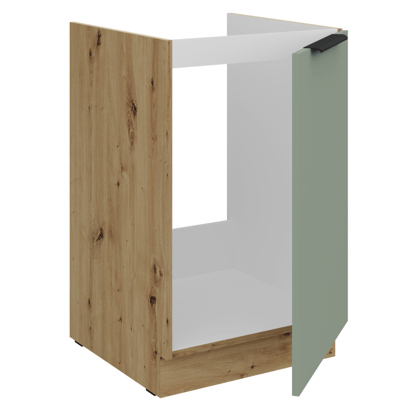 Casa si Gradina - Mobilier - Comode si corpuri - Corpuri bucatarie - Dulapior pentru chiuveta, aquamarine/stejar artisan, ARSANY 50 ZL 1F BB - Infinity.ro