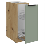 Casa si Gradina - Mobilier - Comode si corpuri - Corpuri bucatarie - Dulapior inferior cu cos extensibil, aquamarine/stejar artisan, ARSANY 30 D CARGO BB - Infinity.ro