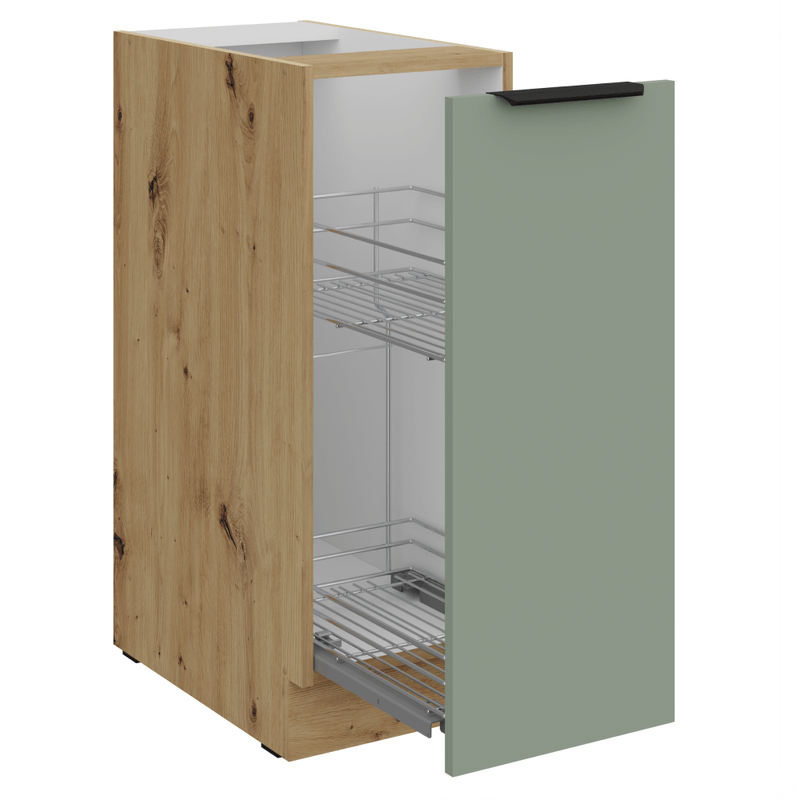 Casa si Gradina - Mobilier - Comode si corpuri - Corpuri bucatarie - Dulapior inferior cu cos extensibil, aquamarine/stejar artisan, ARSANY 30 D CARGO BB - Infinity.ro