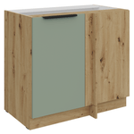 Casa si Gradina - Mobilier - Comode si corpuri - Corpuri bucatarie - Dulapior inferior, aquamarine/stejar artisan, ARSANY 105 ND 1F BB - Infinity.ro